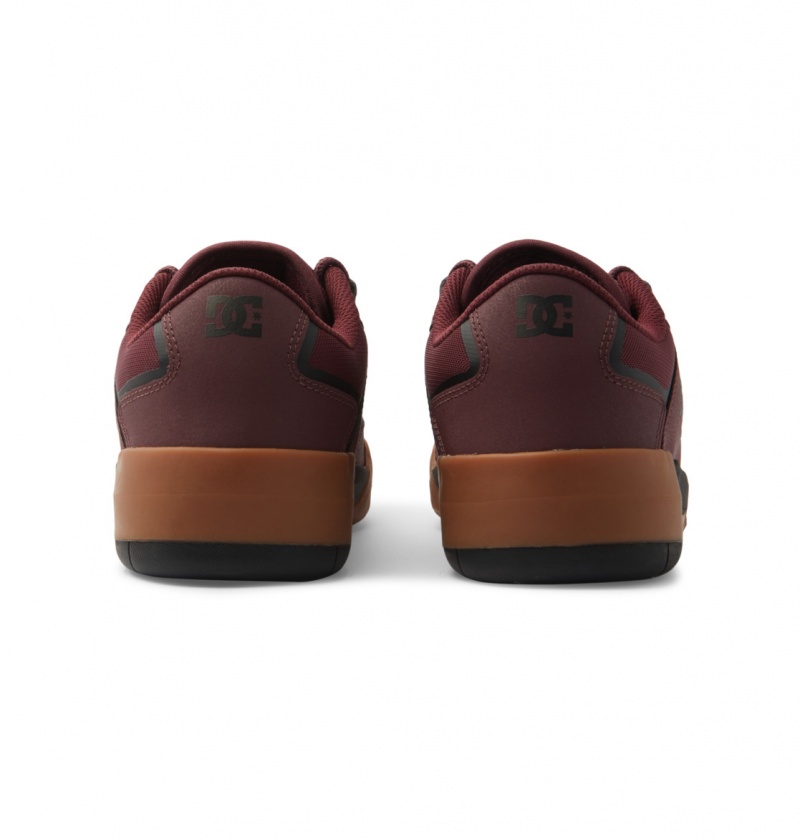 Maroon DC Shoes DC Metric - Leather Shoes | VXNKCM-965