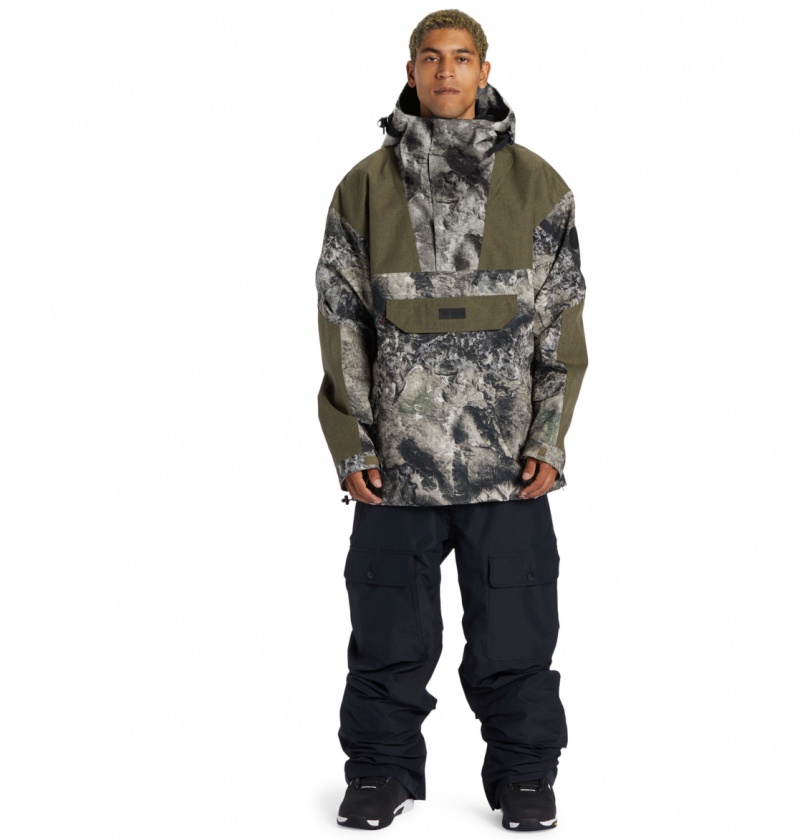 Mossy Oak Terra Coyote Camo DC Shoes Dc-43 - Technical Anorak Snow Jacket | UEJTGC-697