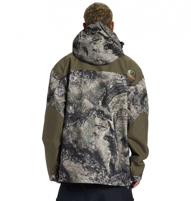 Mossy Oak Terra Coyote Camo DC Shoes Dc-43 - Technical Anorak Snow Jacket | UEJTGC-697