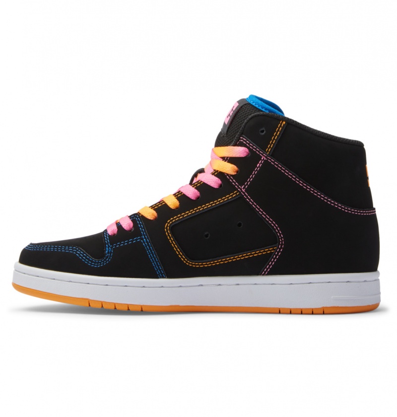 Multi DC Shoes Manteca 4 Hi - High-Top Leather Shoes | XCVWJU-752