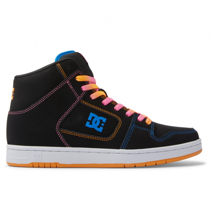 Multi DC Shoes Manteca 4 Hi - High-Top Leather Shoes | XCVWJU-752