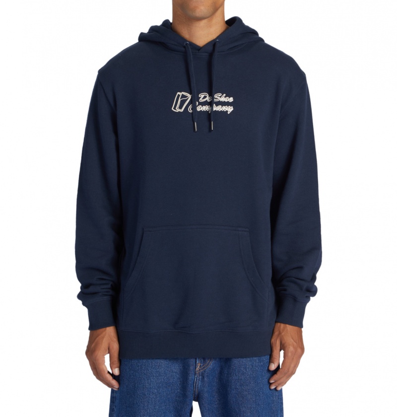 Navy Blazer DC Shoes Big Willys - Hoodie | KJFMCY-316