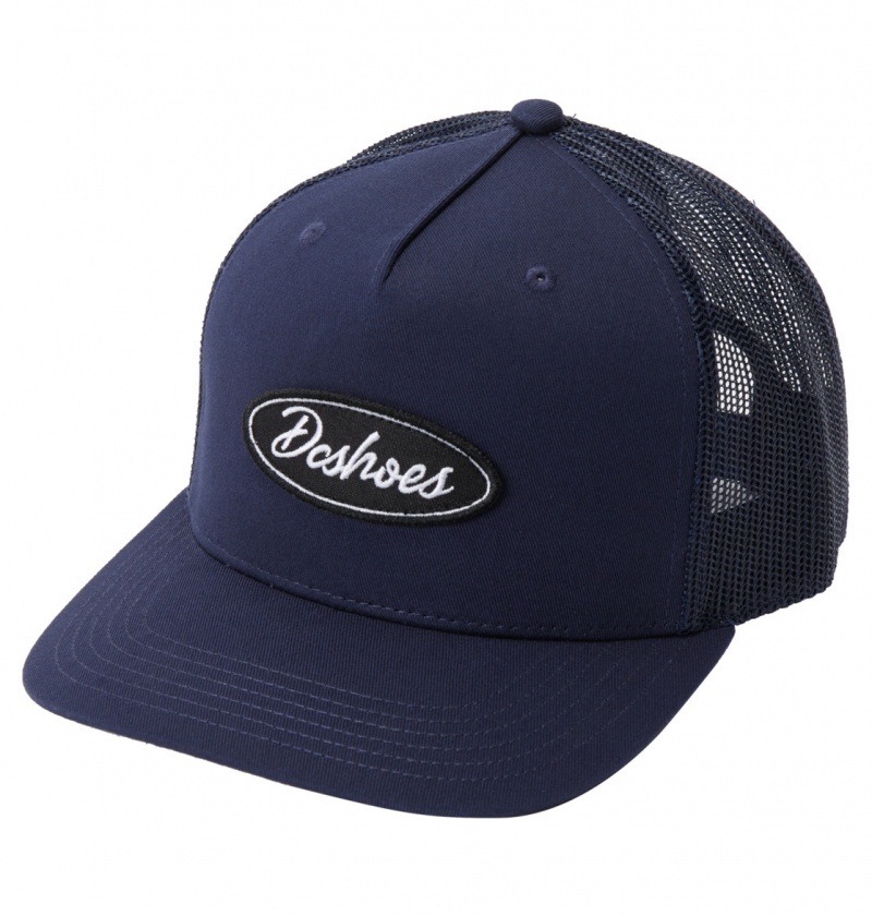 Navy Blazer DC Shoes Garage - Trucker Cap | HDWLMB-498