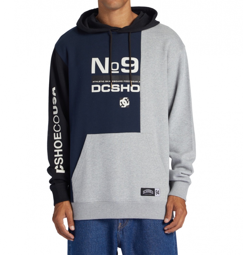 Navy Blazer Multi DC Shoes Static - Hoodie | EGAOPI-184