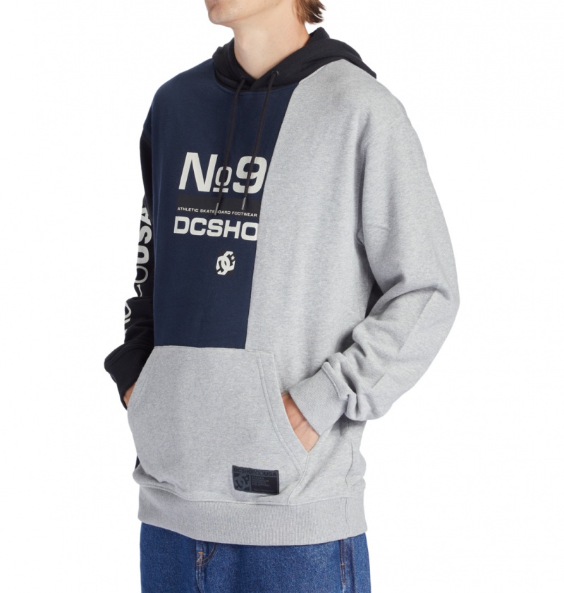 Navy Blazer Multi DC Shoes Static - Hoodie | EGAOPI-184