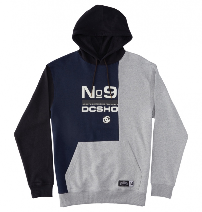 Navy Blazer Multi DC Shoes Static - Hoodie | EGAOPI-184