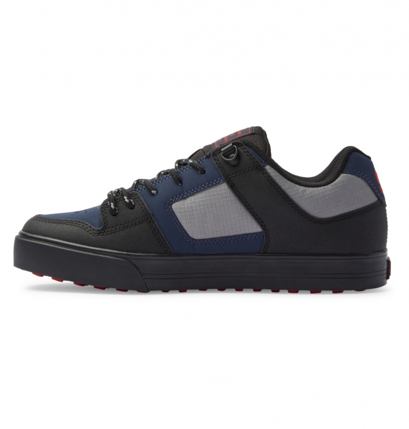 Navy / Black DC Shoes Pure WNT - Winterised Shoes | VPLBDX-473