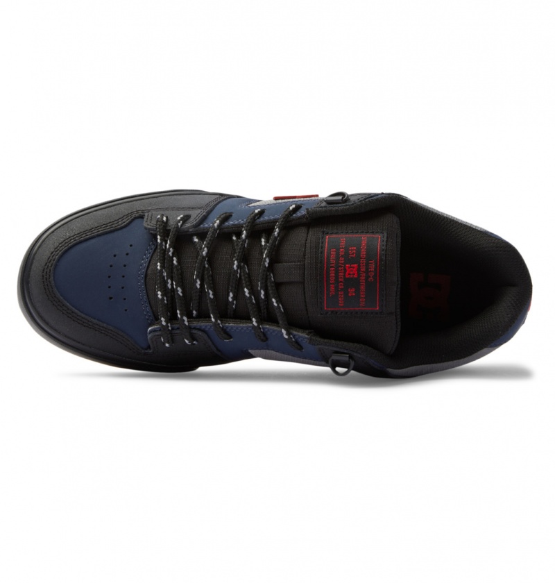 Navy / Black DC Shoes Pure WNT - Winterised Shoes | VPLBDX-473