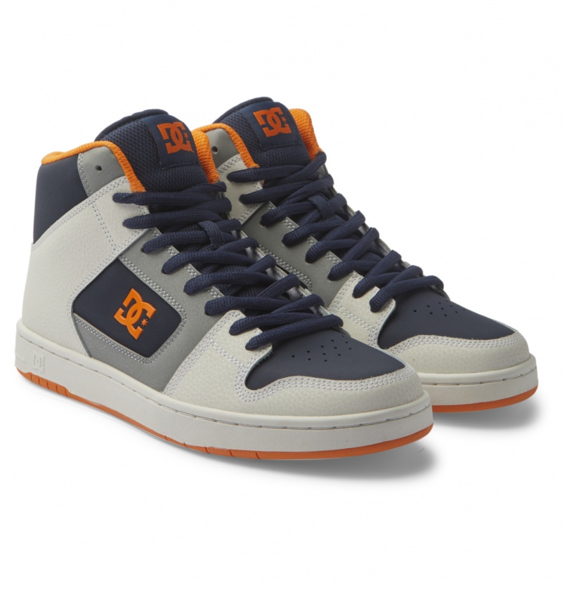 Navy / Grey DC Shoes Manteca 4 Hi - High-Top Shoes | CZASKW-059