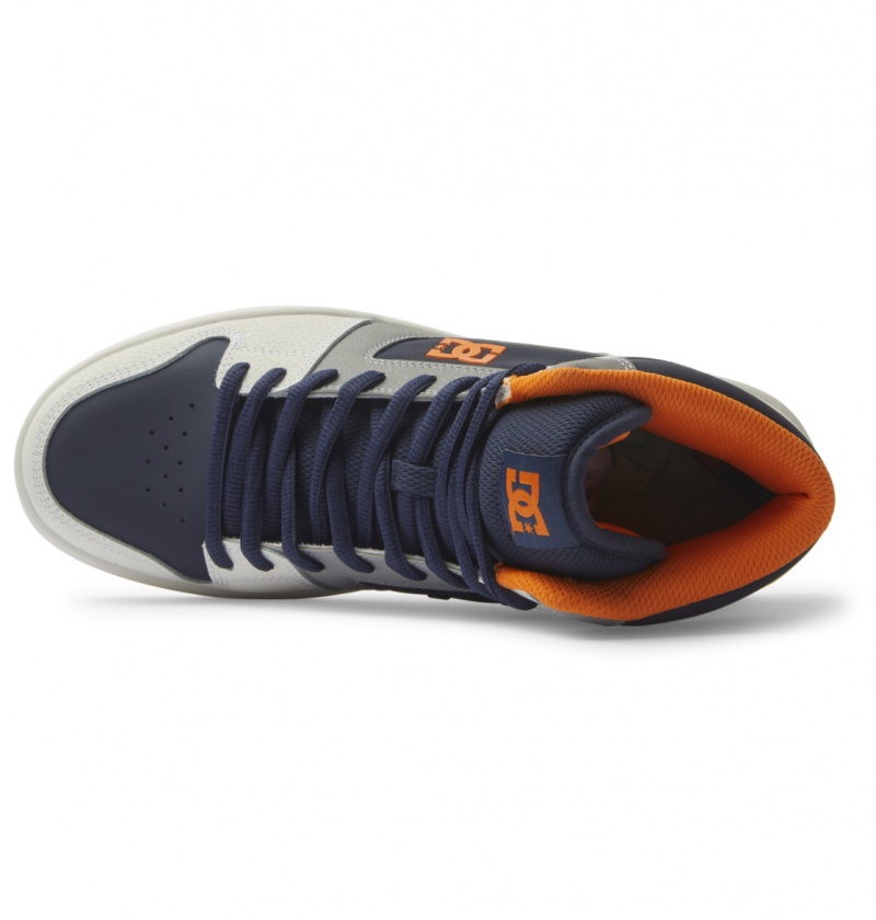 Navy / Grey DC Shoes Manteca 4 Hi - High-Top Shoes | CZASKW-059