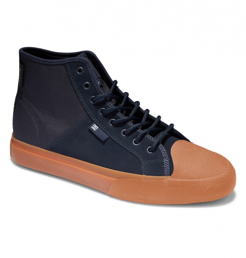 Navy / Gum DC Shoes Manual Hi Wnt - High-Top Shoes | IPUJAZ-107