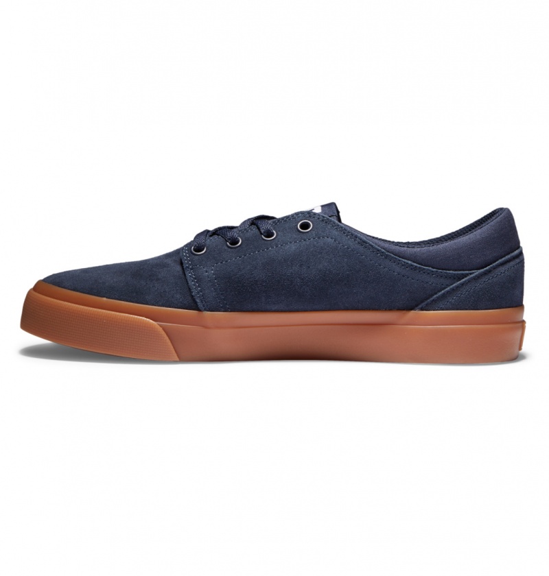 Navy / Gum DC Shoes Trase - Suede Shoes | PZMIEF-142