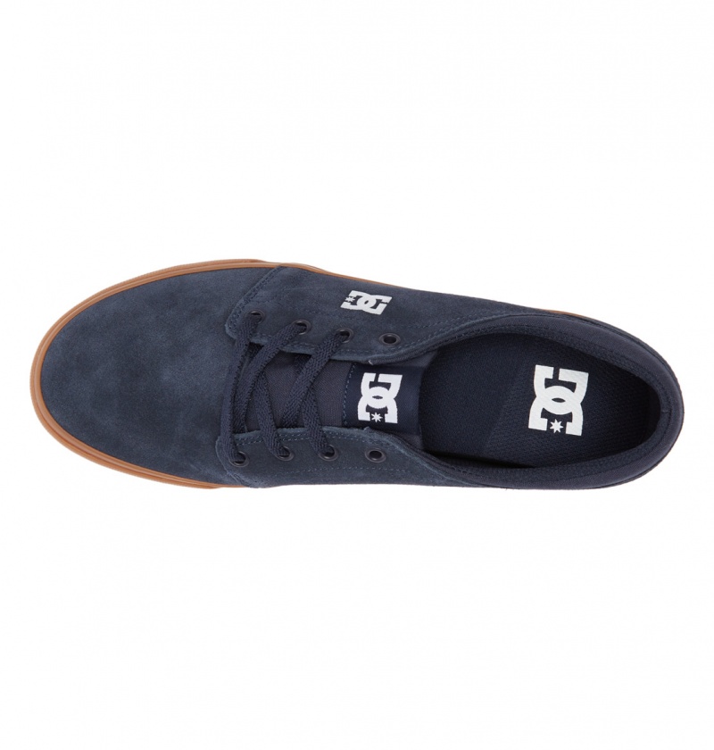 Navy / Gum DC Shoes Trase - Suede Shoes | PZMIEF-142