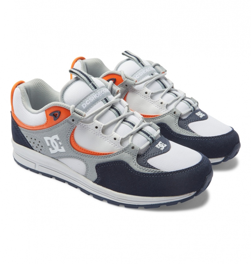 Navy / Orange DC Shoes Kalis Lite - Leather Shoes | FRTEYX-267