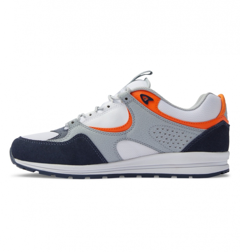 Navy / Orange DC Shoes Kalis Lite - Leather Shoes | FRTEYX-267