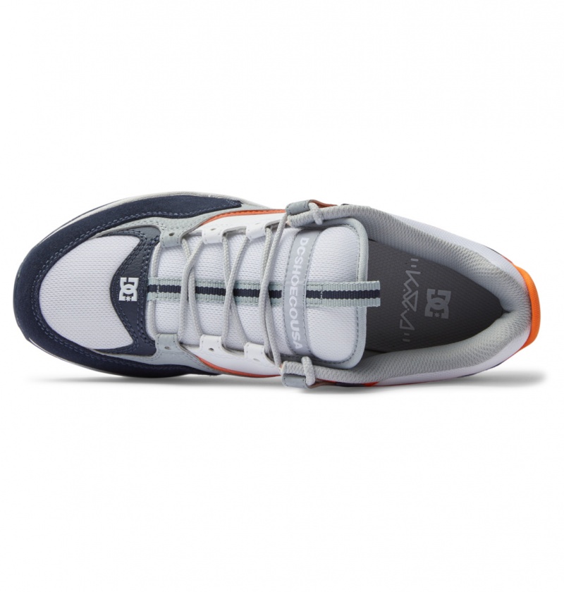 Navy / Orange DC Shoes Kalis Lite - Leather Shoes | FRTEYX-267