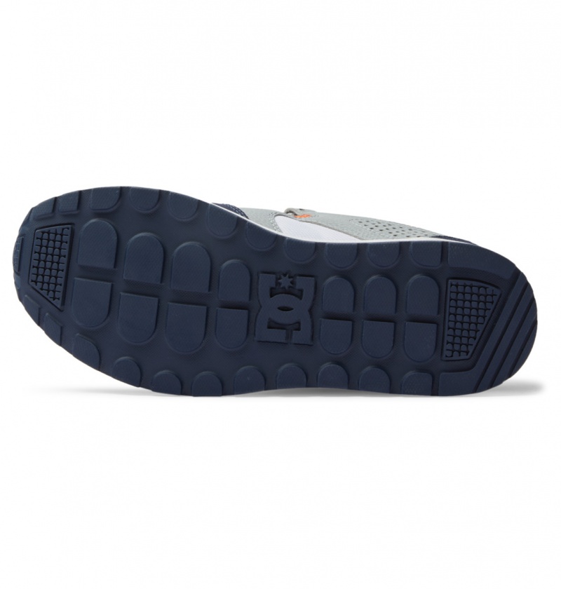 Navy / Orange DC Shoes Kalis Lite - Leather Shoes | FRTEYX-267