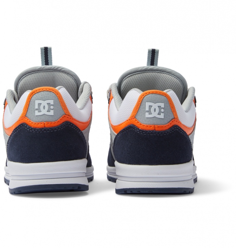 Navy / Orange DC Shoes Kalis Lite - Leather Shoes | FRTEYX-267