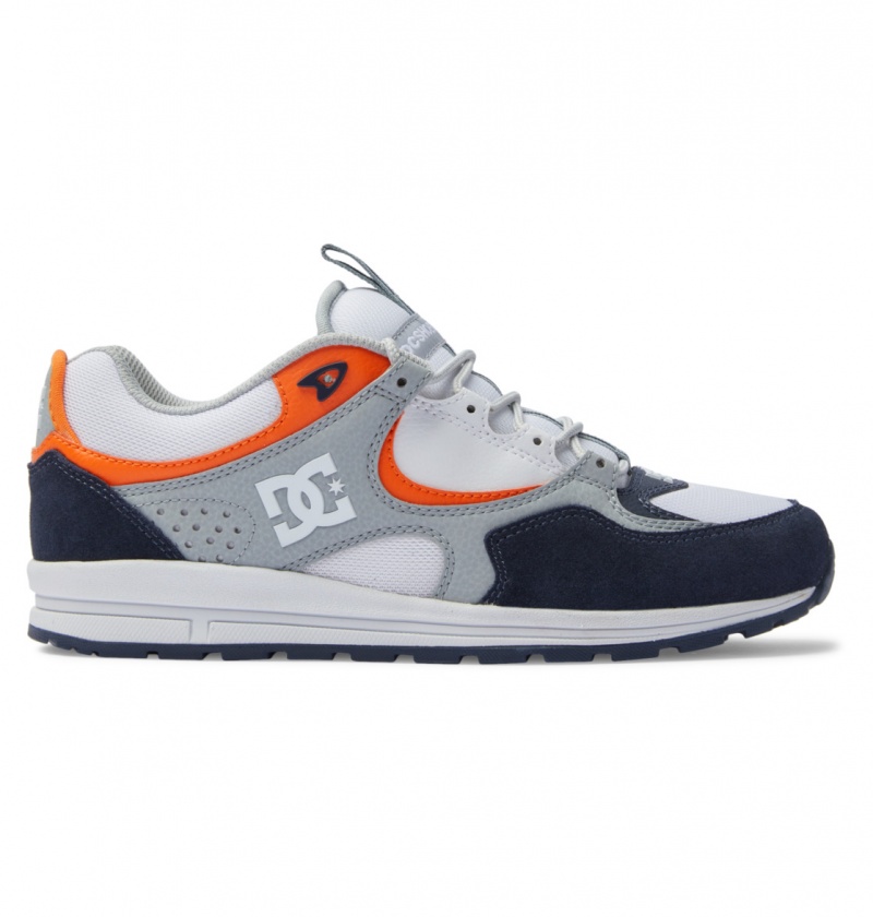 Navy / Orange DC Shoes Kalis Lite - Leather Shoes | FRTEYX-267