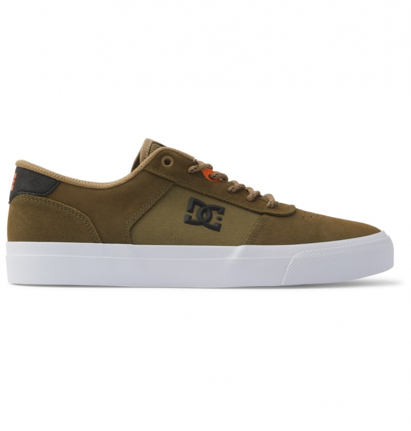 Olive Camo DC Shoes Teknic - Leather Shoes | HFSVWC-053