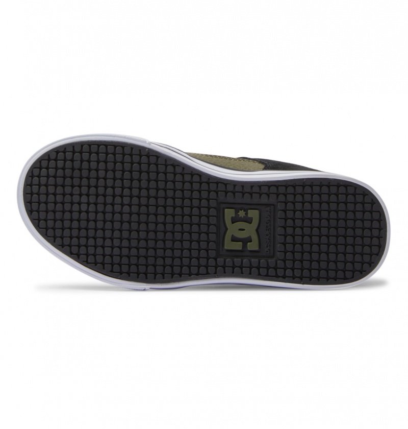 Olive Camouflage DC Shoes Pure - Leather Shoes | PIUTKQ-175