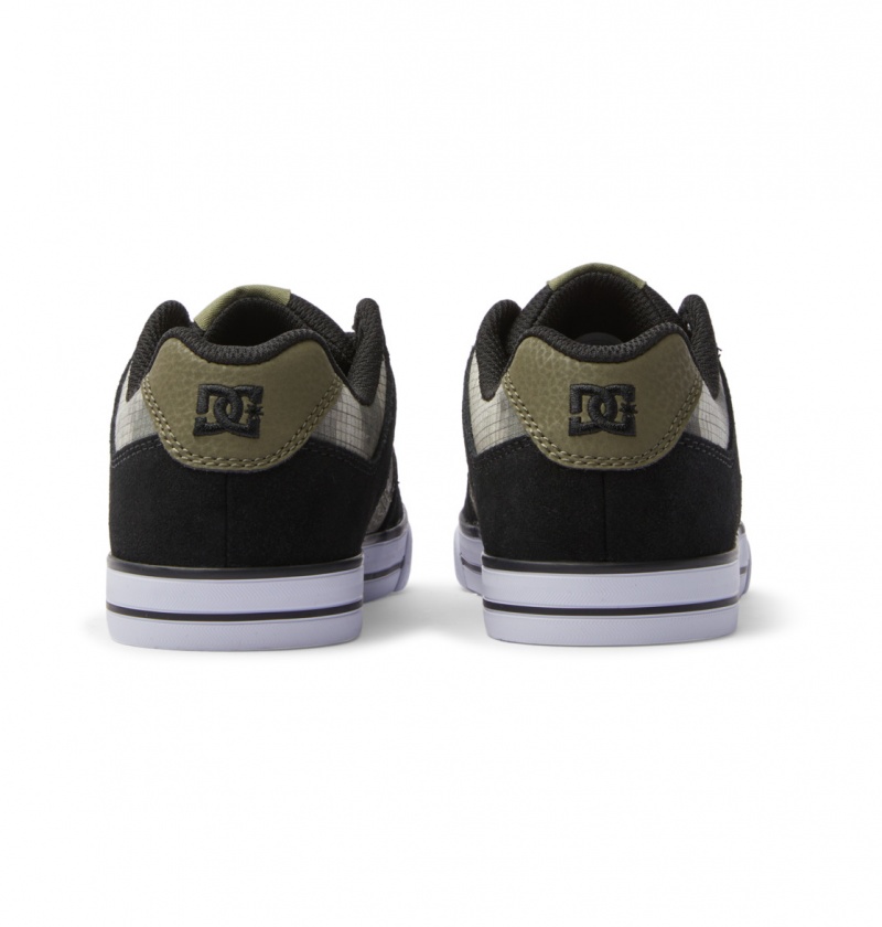 Olive Camouflage DC Shoes Pure - Leather Shoes | PIUTKQ-175