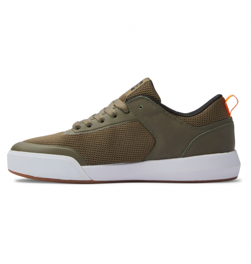 Olive / White DC Shoes Transit - Shoes | XJHNVU-681