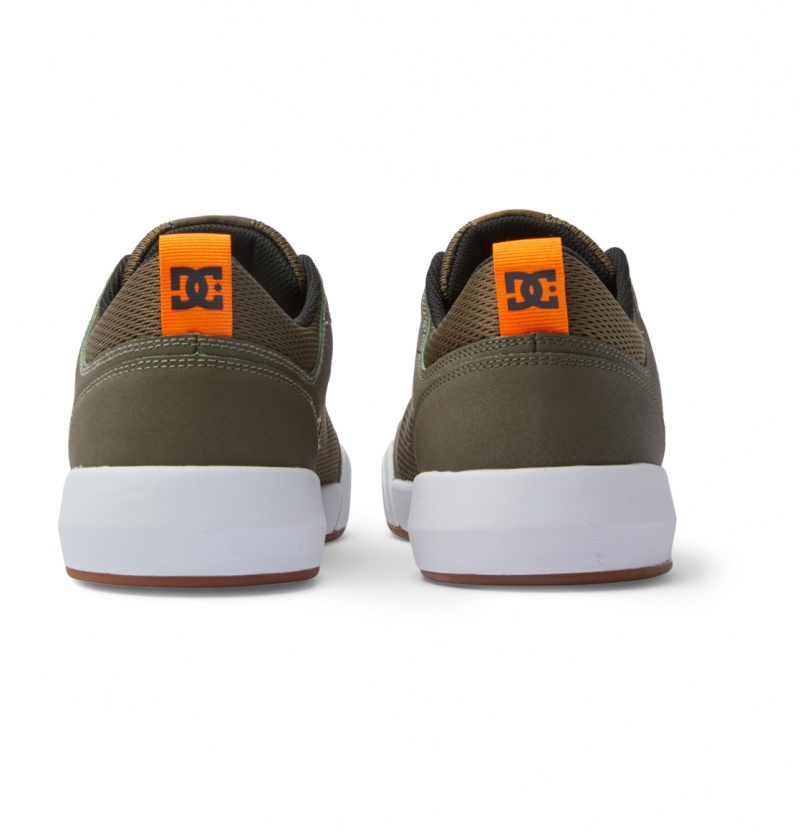 Olive / White DC Shoes Transit - Shoes | XJHNVU-681