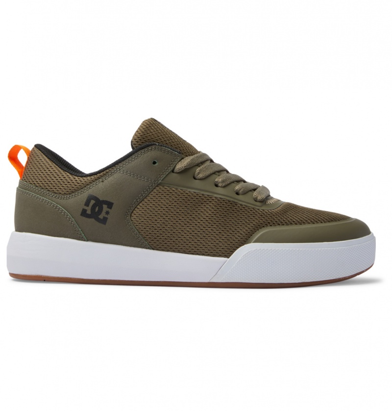 Olive / White DC Shoes Transit - Shoes | XJHNVU-681