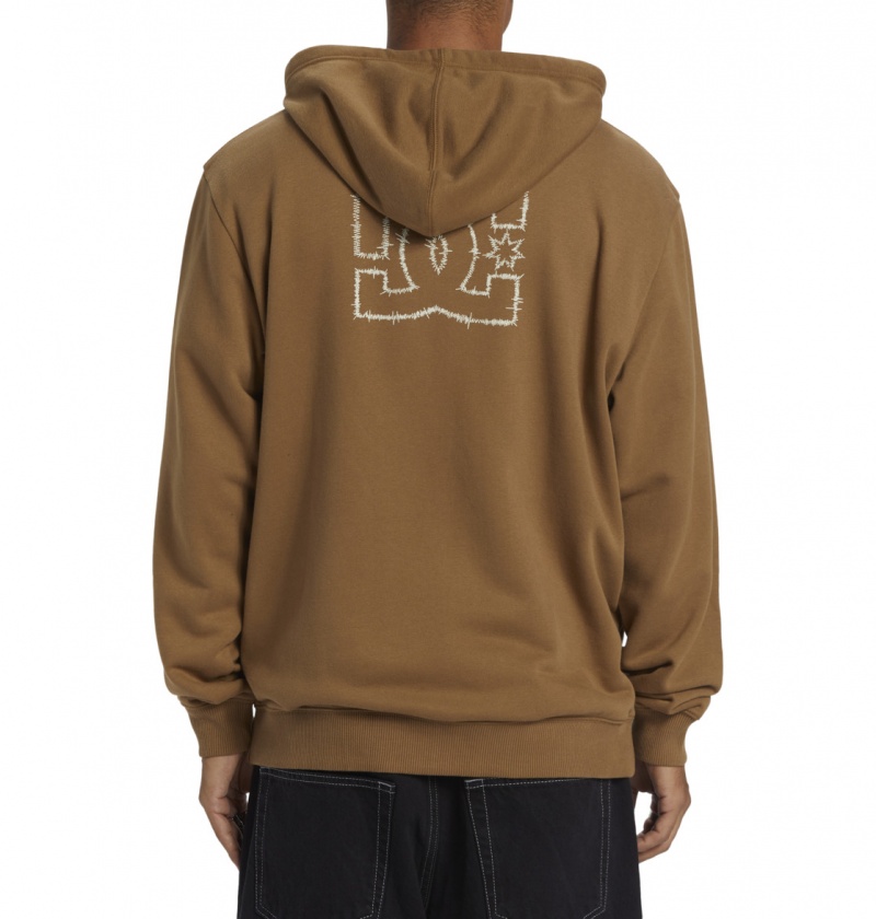 Otter DC Shoes DC Zig Zag - Zip-Up Hoodie | WSBEOZ-631