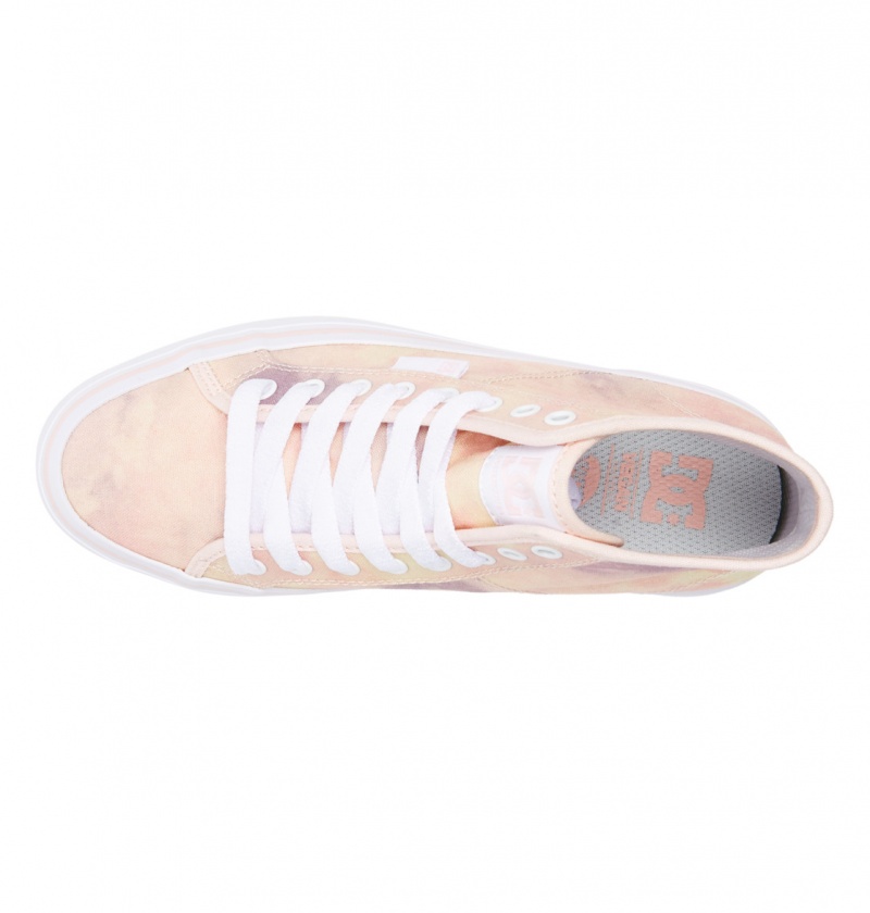 Peach Parfait DC Shoes Manual Hi Platform - High-Top Shoes | NRGFYE-267