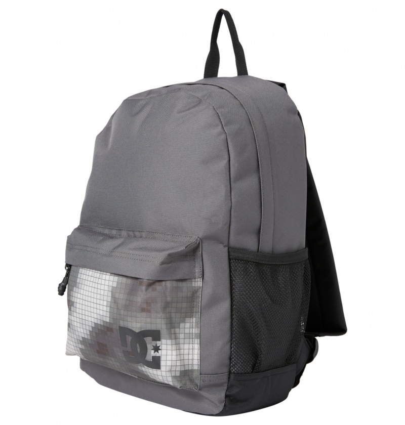 Pewter DC Shoes Backsider Seasonal 20L - Medium Backpack | UWPNHT-687 