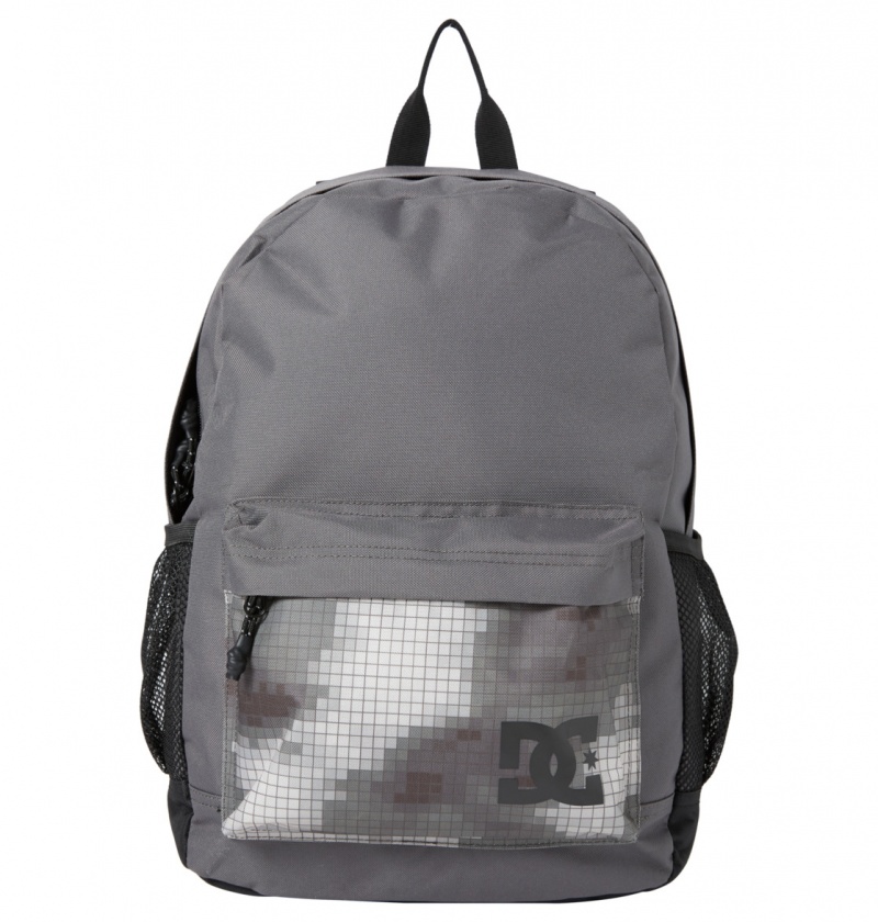 Pewter DC Shoes Backsider Seasonal 20L - Medium Backpack | UWPNHT-687 