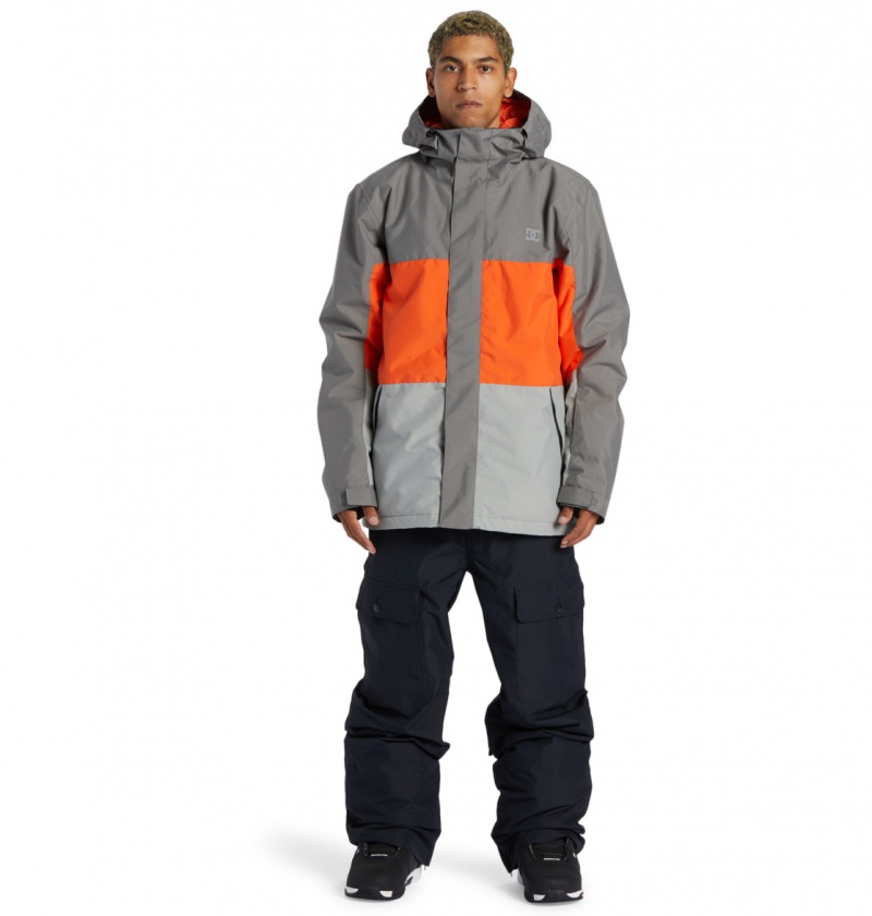 Pewter DC Shoes Defy - Technical Snow Jacket | REZOXG-034