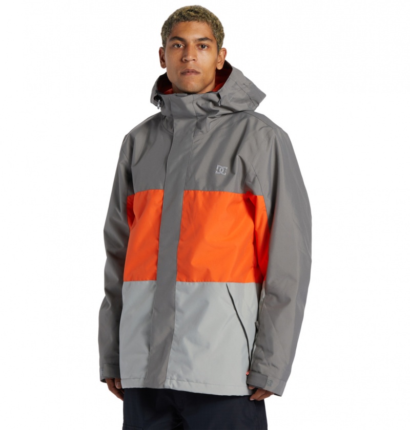 Pewter DC Shoes Defy - Technical Snow Jacket | REZOXG-034