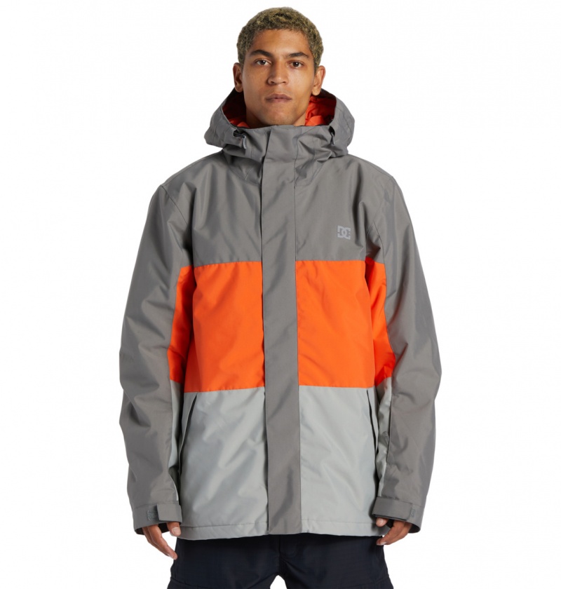 Pewter DC Shoes Defy - Technical Snow Jacket | REZOXG-034