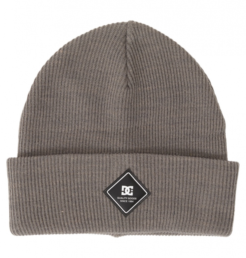 Pewter DC Shoes Label - Beanie | HALSET-380