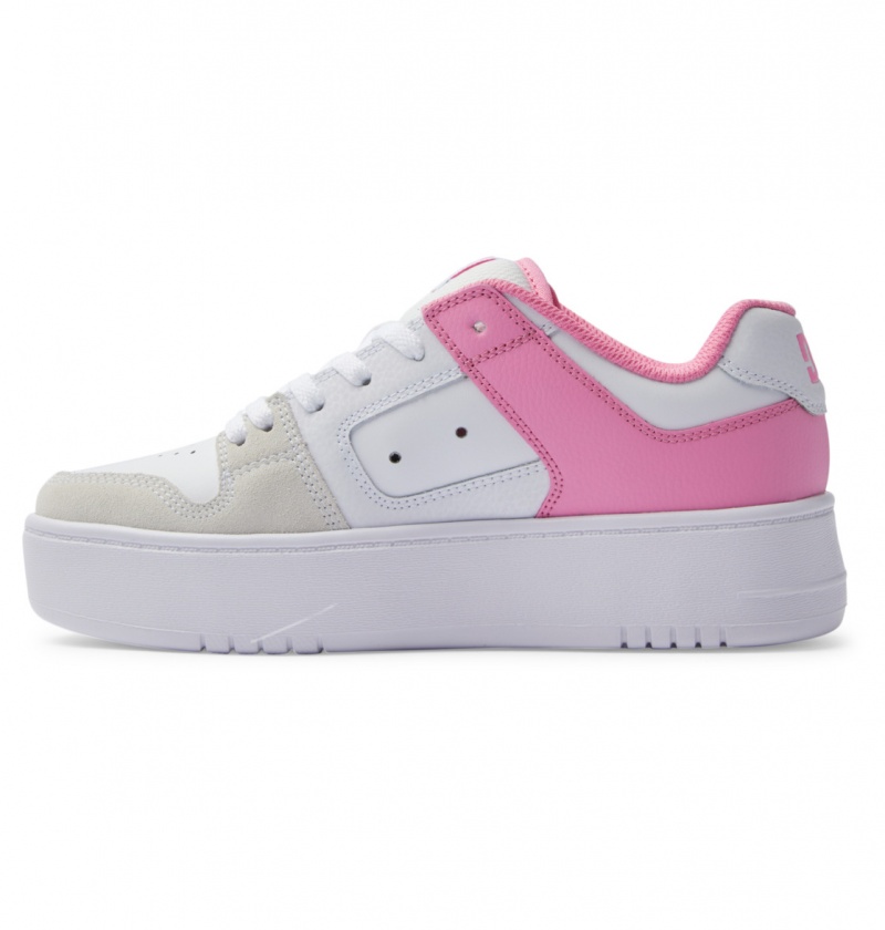 Pink / White DC Shoes Manteca 4 Platform - Flatform Shoes | WKCEBS-145