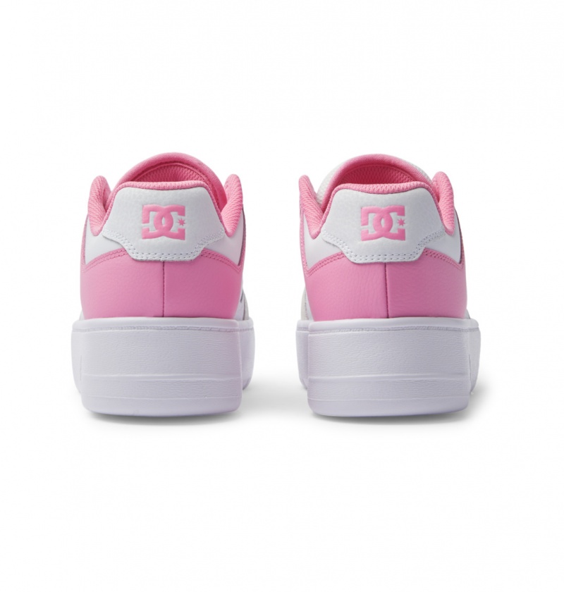 Pink / White DC Shoes Manteca 4 Platform - Flatform Shoes | WKCEBS-145