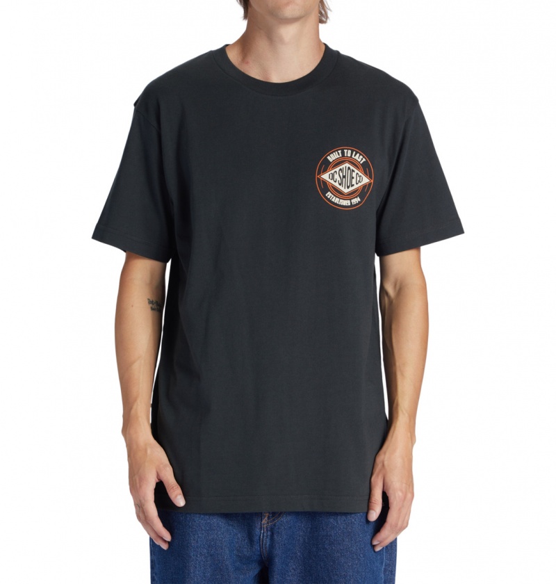 Pirate Black DC Shoes Built To Last - T-Shirt | VYEWRC-165