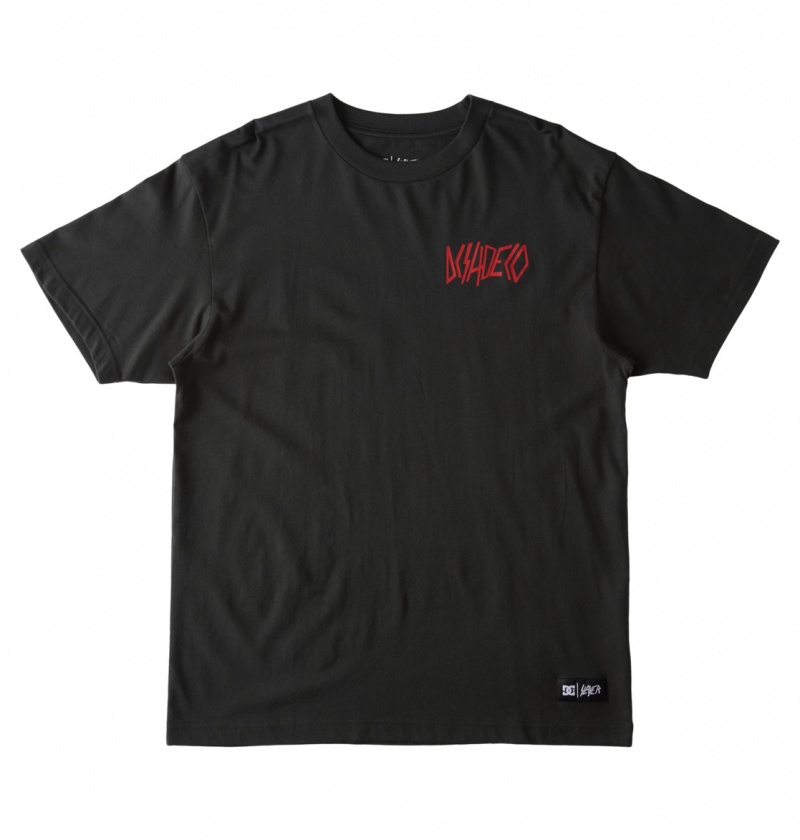 Pirate Black DC Shoes Slayer Shoeco - T-Shirt | FJVAST-075