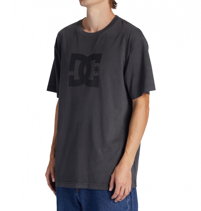 Pirate Black Enzyme Wash DC Shoes DC Star Pigment Dye - T-Shirt | ZJFYNS-357