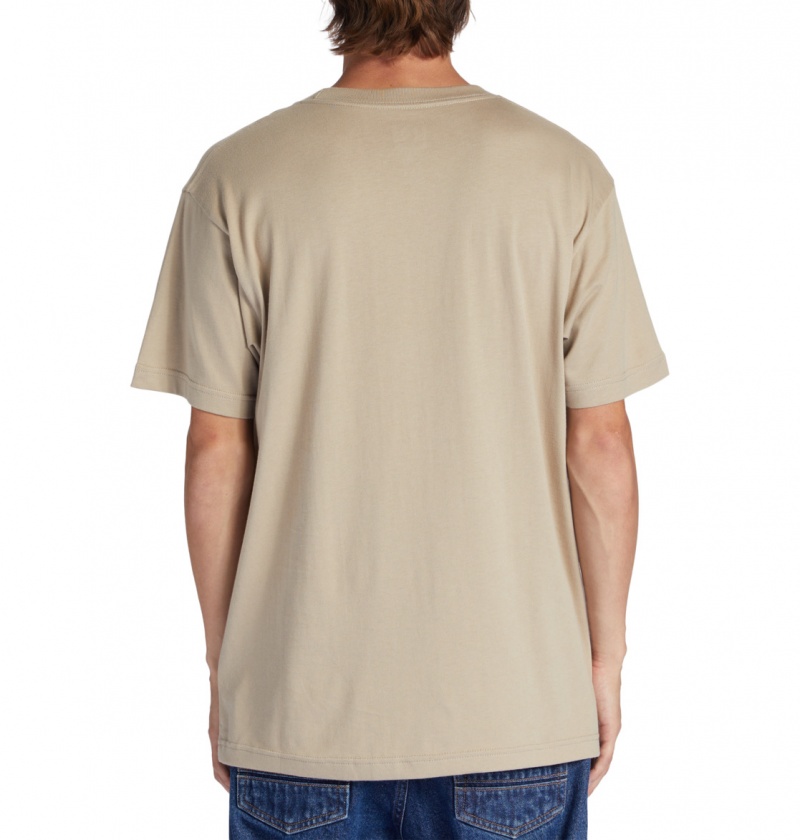 Plaza Taupe DC Shoes Happy Hour - T-Shirt | CTFKJE-961