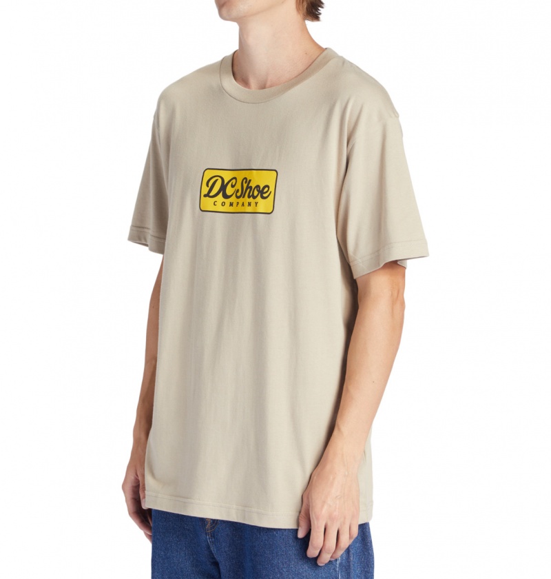 Plaza Taupe DC Shoes Happy Hour - T-Shirt | CTFKJE-961