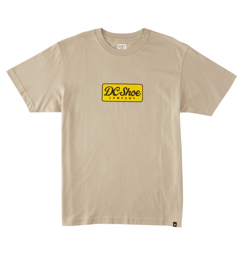 Plaza Taupe DC Shoes Happy Hour - T-Shirt | CTFKJE-961