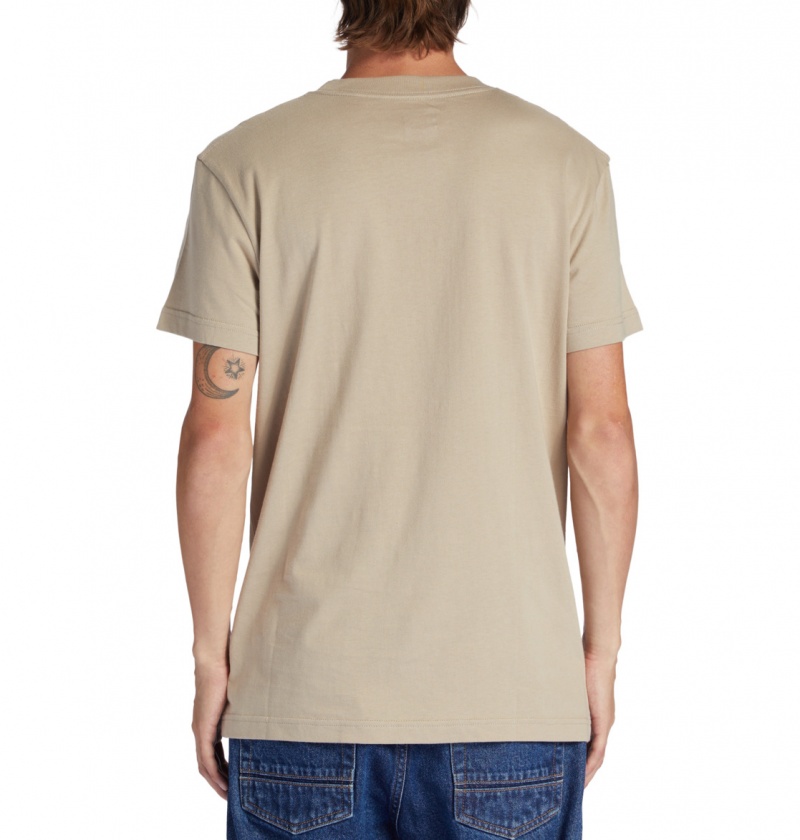 Plaza Taupe DC Shoes Outdoorsman - T-Shirt | JKHAPW-230