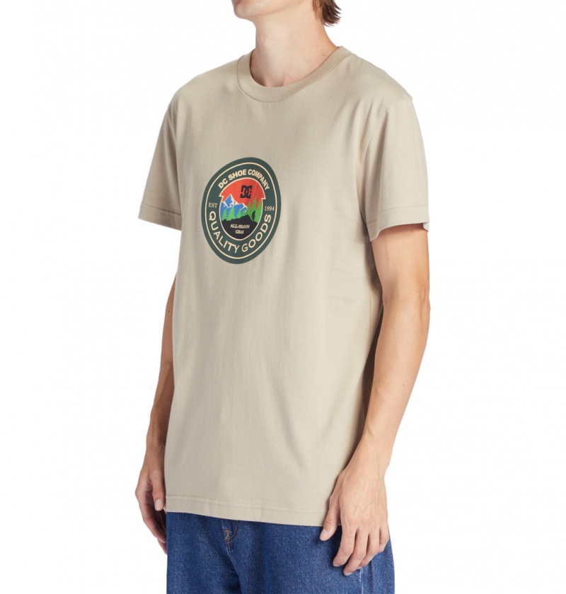 Plaza Taupe DC Shoes Outdoorsman - T-Shirt | JKHAPW-230