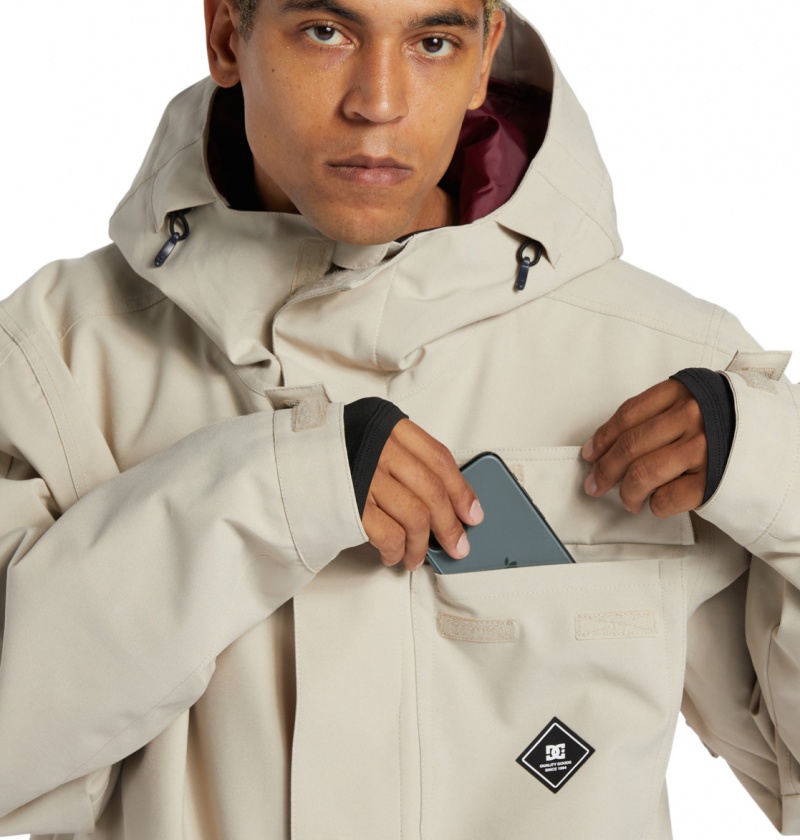 Plaza Taupe DC Shoes Servo - Technical Snow Jacket | XIQLGP-524