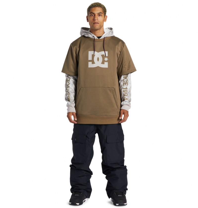 Sand Stone DC Shoes Dryden - Technical Hoodie | ZYGEFQ-397