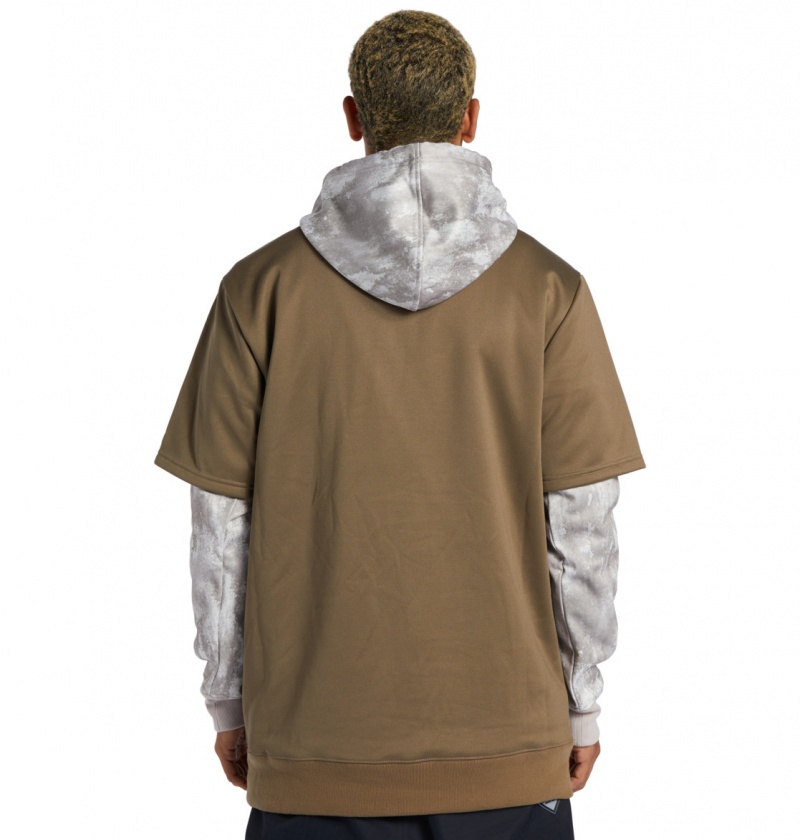 Sand Stone DC Shoes Dryden - Technical Hoodie | ZYGEFQ-397